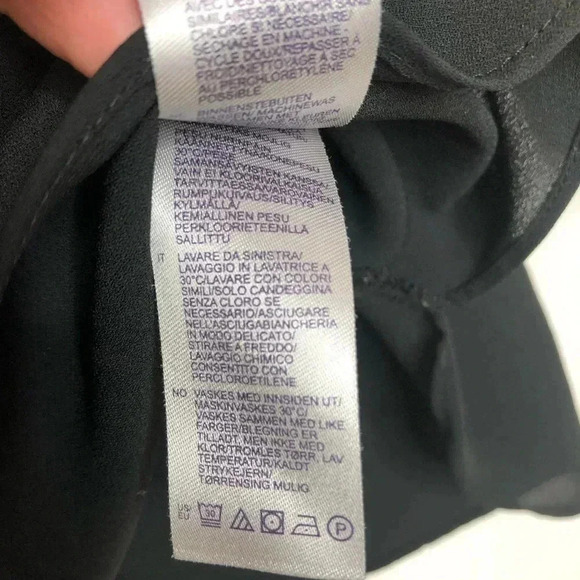 NYDJ Semi-Sheer Blouse V-Neck Size  Extra Small - Picture 13 of 16